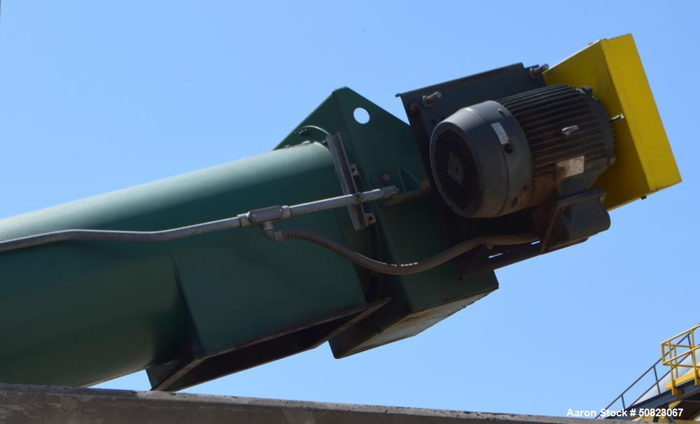 Used Continental Enclosed Tube Inclined Screw Conveyor