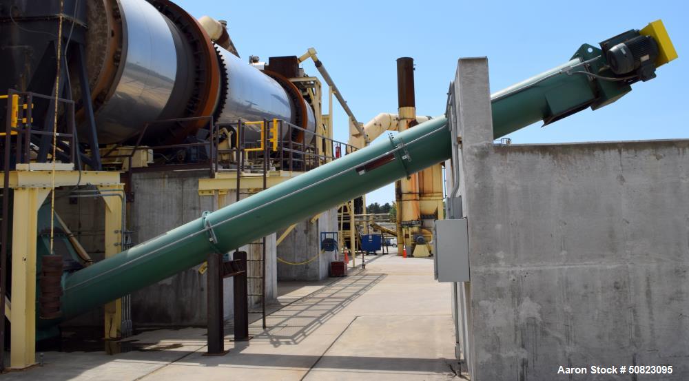 Used Continental Enclosed Tube Inclined Screw Conveyor