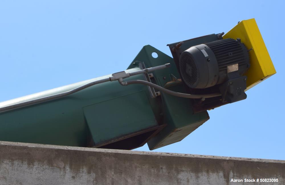 Used Continental Enclosed Tube Inclined Screw Conveyor