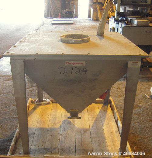 Used Flexcion Flexible Screw Conveyor. 304 Stainless Steel Hopper.  3" diameter x 249" long stainless steel screw, 4" diameter x 221" long plastic tube.  Driven by a 5 hp, 3/60/208-230/460 volt, 1740...