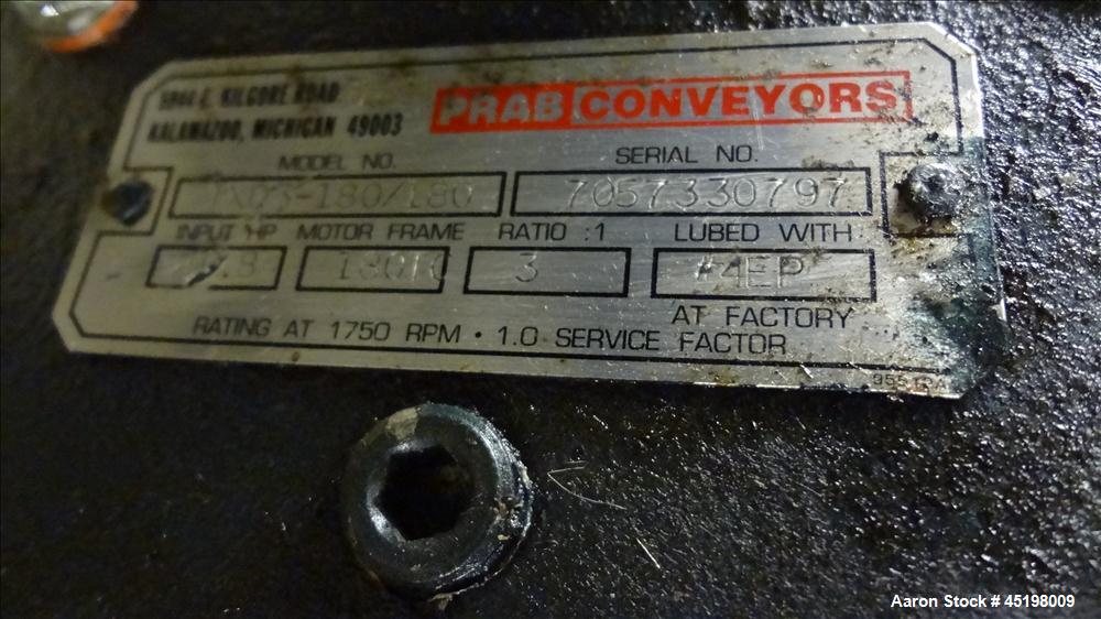 Used Hapman Flexible Screw Conveyor Parts Consisting Of: (1) 36" x 36" x 35" deep feed hopper with a 1 piece cover, (1) 5hp, 3/60/208-230/460 volt, 1725 rpm gear motor, ratio 3 to 1, and a control pa...