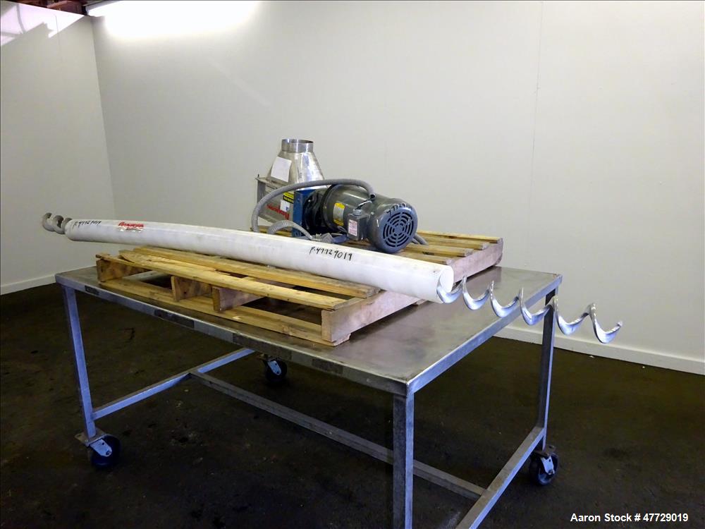 Used Flexicon Screw Conveyor, Stainless Steel.