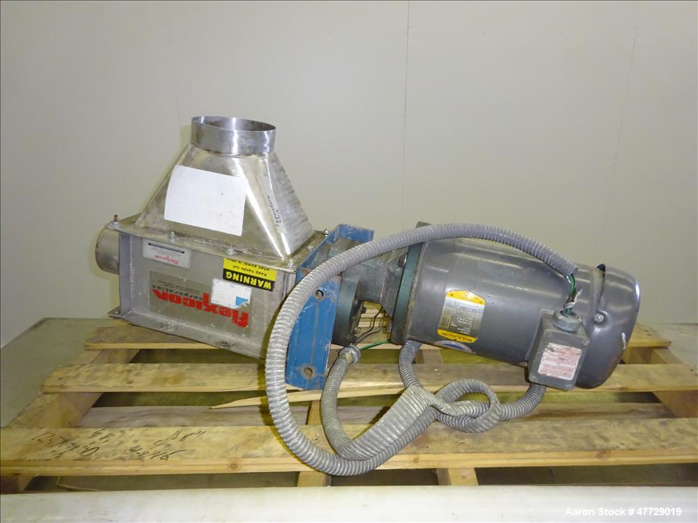 Used Flexicon Screw Conveyor, Stainless Steel.