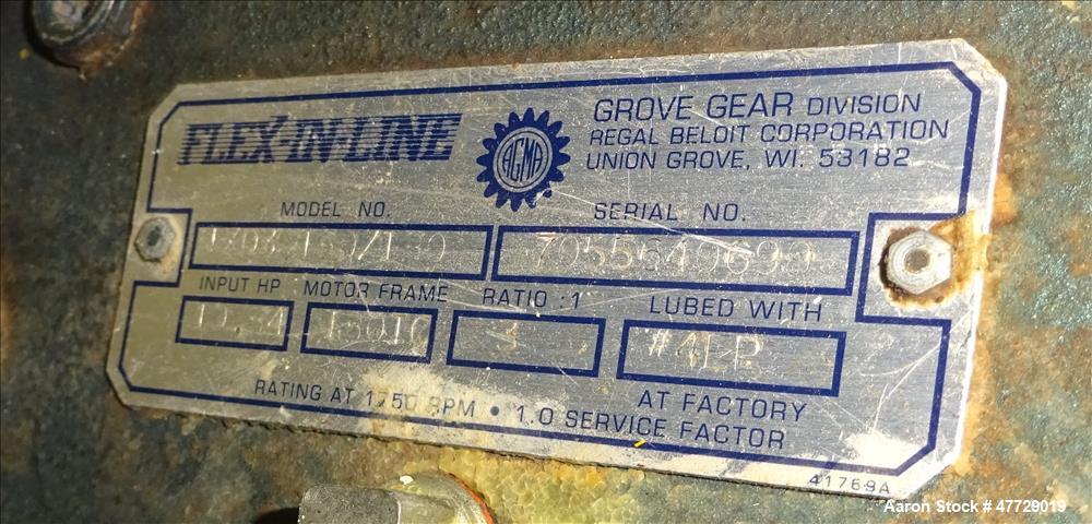 Used Flexicon Screw Conveyor, Stainless Steel.