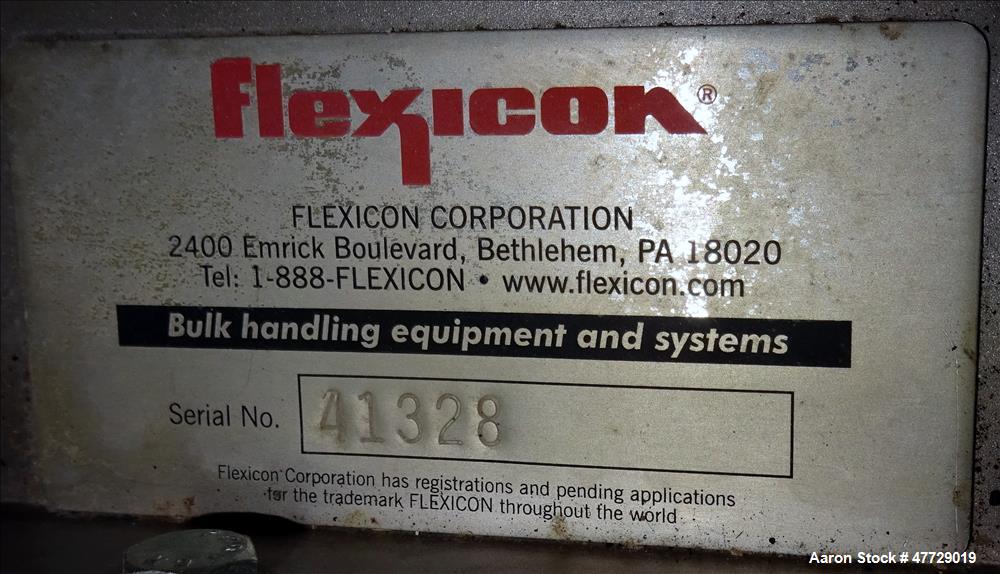 Used Flexicon Screw Conveyor, Stainless Steel.