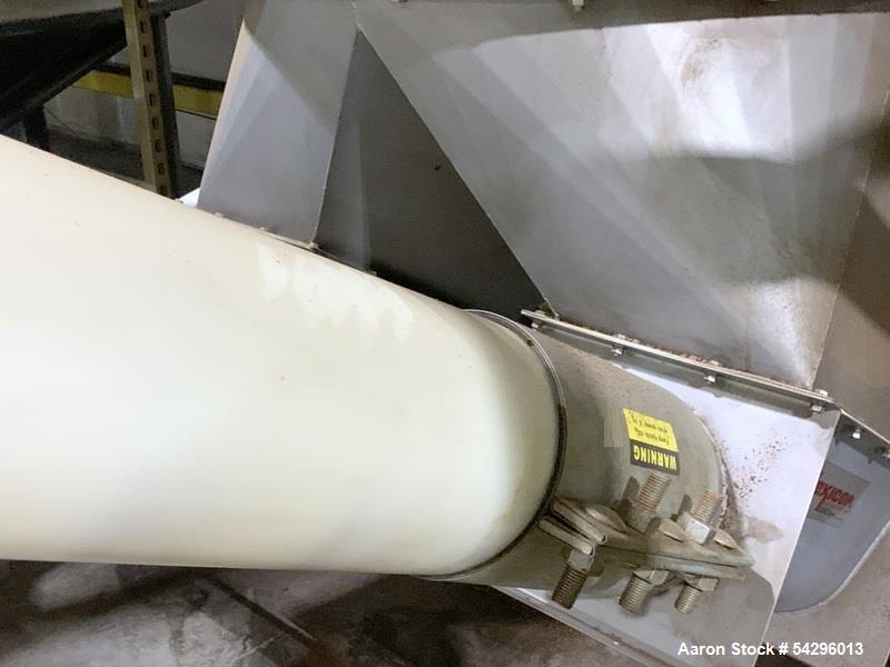 Used Flexicon Screw Conveyor, approxximate 10" diameter x 25' long.