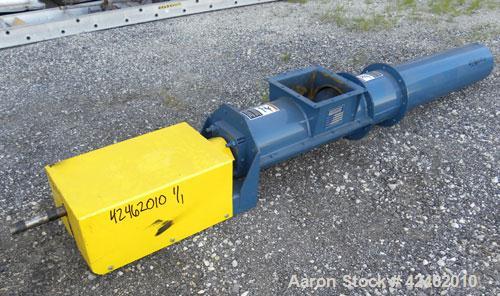 Unused- Goodman Conveyor Company Enclosed Tube Screw Conveyor, Carbon Steel. 9'' Diameter x 75-1/4'' long x 9 pitch screw, 10'' diameter enclosed tube. 10 x 10 Top inlet. Requires an approximate 3 hp...