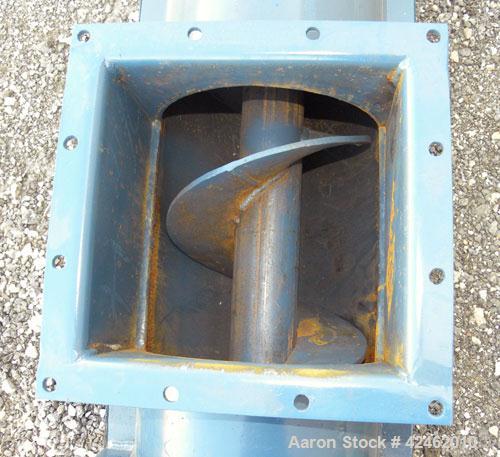 Unused- Goodman Conveyor Company Enclosed Tube Screw Conveyor, Carbon Steel. 9'' Diameter x 75-1/4'' long x 9 pitch screw, 10'' diameter enclosed tube. 10 x 10 Top inlet. Requires an approximate 3 hp...