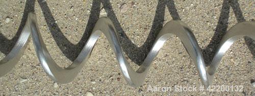 Used Hapman Mobile Helix Flexible Screw Conveyor, model DO4-HC-0302, 304 stainless steel. (2) 3-1/2’’ diameter x 180’’ long screws, 4-1/2’’ diameter stainless steel tube. Includes a 27’’ x 27’’ x 25’...