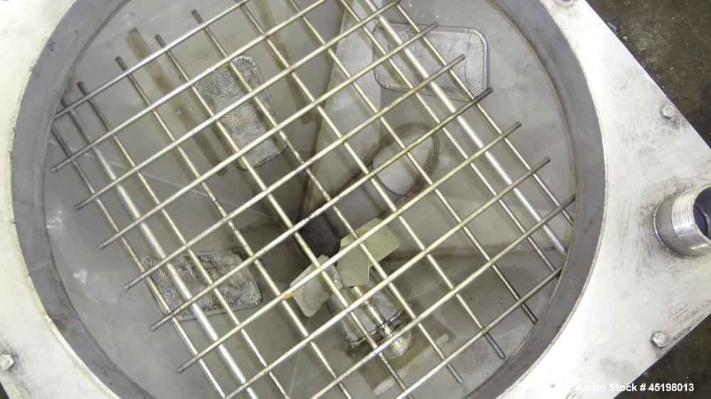 Used Hapman Flexible Screw Conveyor Parts Consisting Of: (1) 24" x 24" x 20" deep feed hopper with a 1 piece cover, (1) drive housing, no motor, and (1) approximate 3" diameter x 106" long tube, no s...