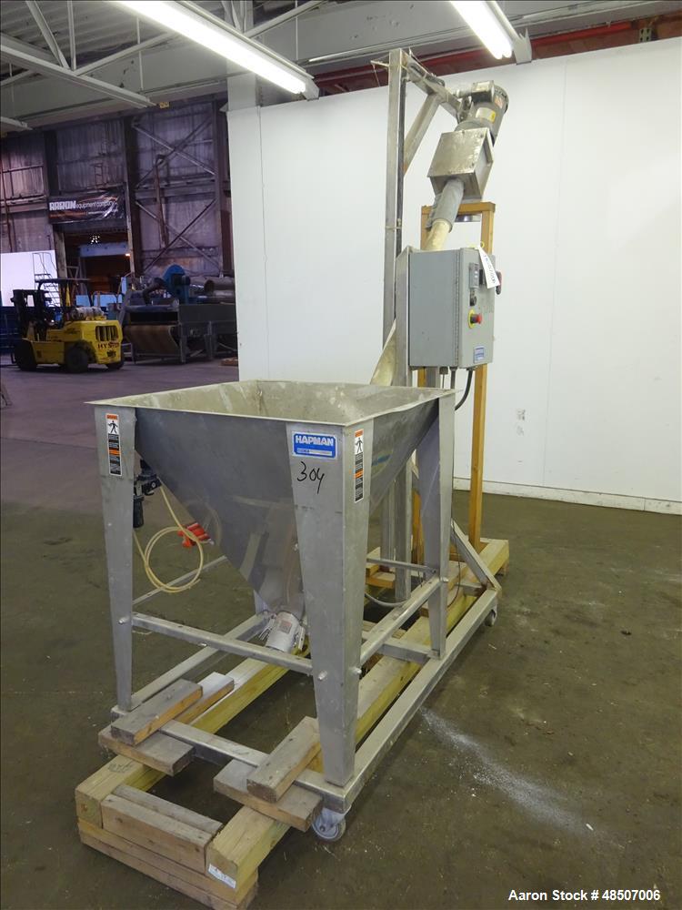 Used Hapman Auger Feeder, Incline, Model 300
