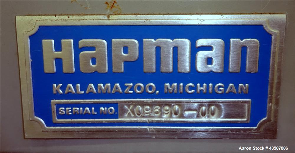 Used Hapman Auger Feeder, Incline, Model 300