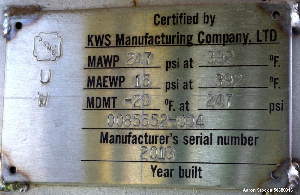 Used- KWS Manufacturing Enclosed Tube Screw Conveyor