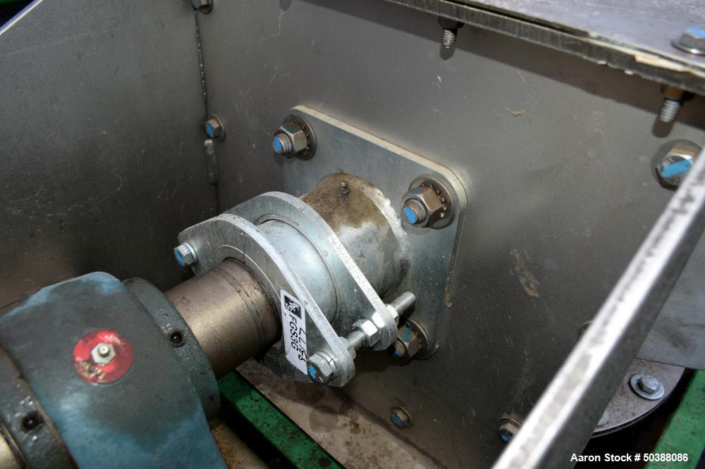 Used KWS Manufacturing Ribbon Style Continuos Mixer / Conveyor, 304 Stainless