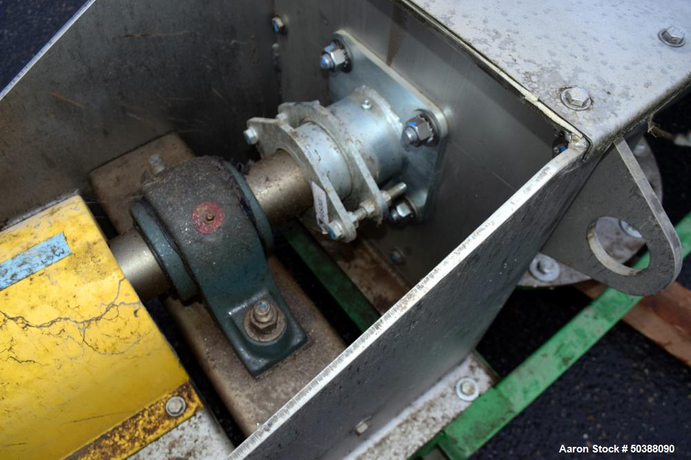 Used KWS Manufacturing Ribbon Style Continuos Mixer / Conveyor, 304 Stainless