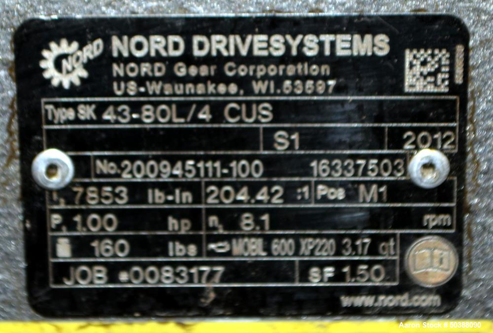 Used KWS Manufacturing Ribbon Style Continuos Mixer / Conveyor, 304 Stainless