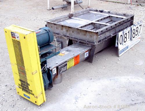 USED: KWS Dual Screw Conveyor/Feeder, 304 stainless steel. (2) 6" diameter x 6' long x 1-1/2" pitch screws. Driven by a 2 hp, 3/60/230/460 volt, 1730 rpm motor thru a Dodge reducer, ratio 23.46:1. Ap...