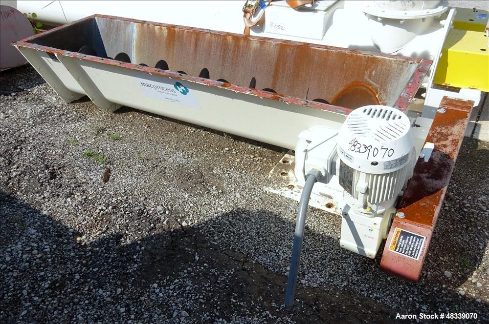 Used Mac Process Screw Conveyor, Carbon Steel.