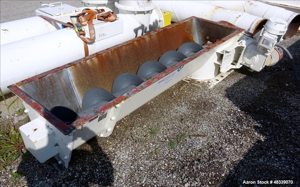 Used Mac Process Screw Conveyor, Carbon Steel.