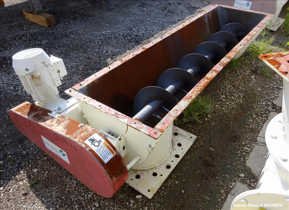 Used Mac Process Screw Conveyor, Carbon Steel.