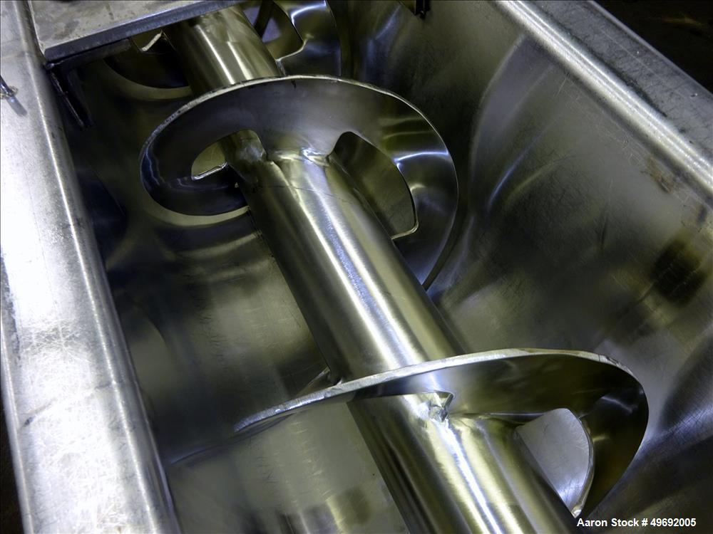 Used Martin Conveyor Division Screw Conveyor, 304 Stainless Steel.
