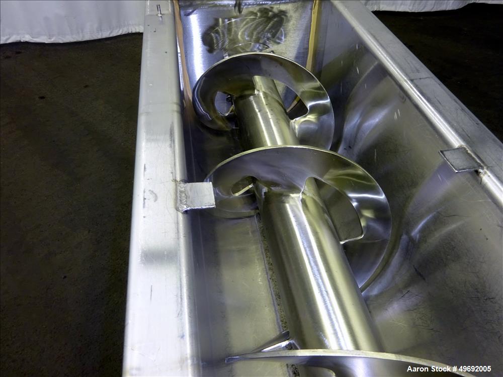 Used Martin Conveyor Division Screw Conveyor, 304 Stainless Steel.