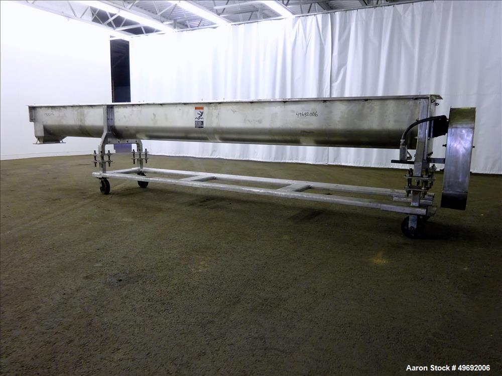Used Martin Conveyor Division Screw Conveyor, 304 Stainless Steel.