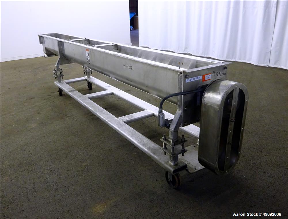 Used Martin Conveyor Division Screw Conveyor, 304 Stainless Steel.