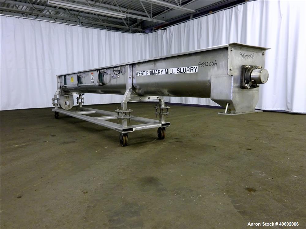 Used Martin Conveyor Division Screw Conveyor, 304 Stainless Steel.