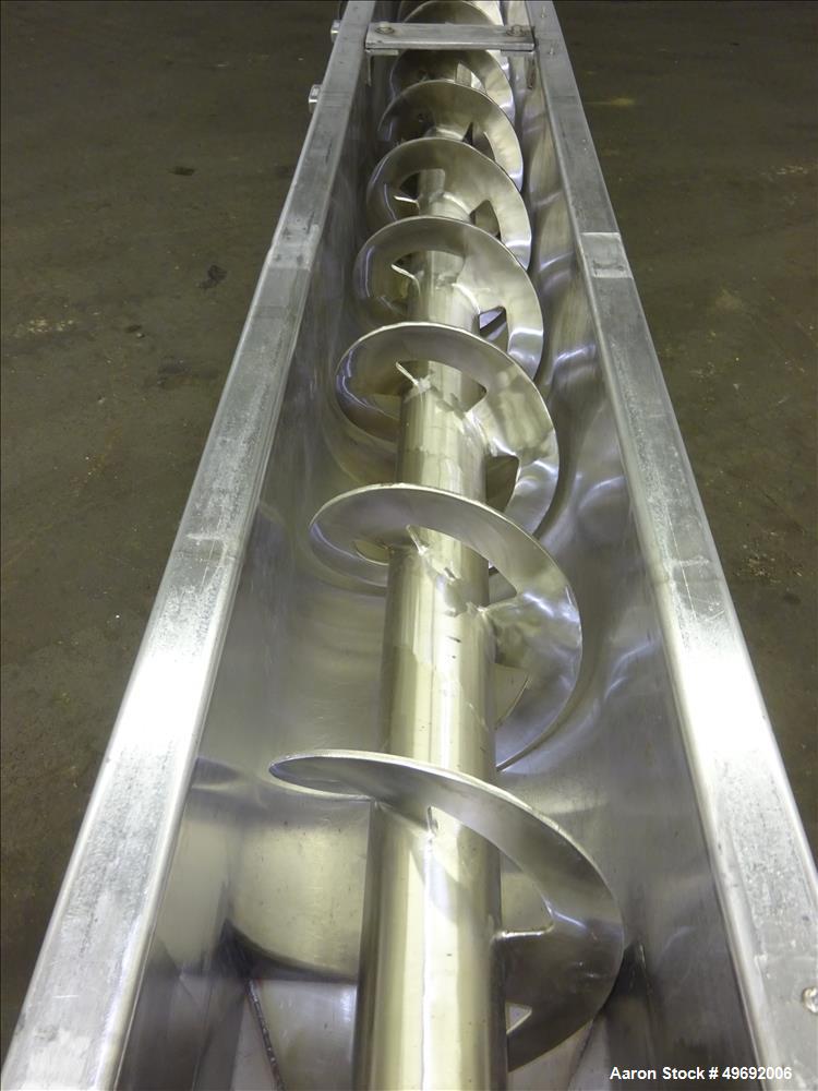 Used- Martin Conveyor Division Screw Conveyor, 304 Stainless Steel.