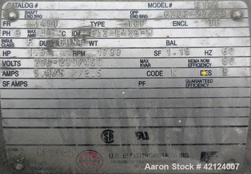 Used Conveyor Engineering Screw Conveyor, stainless steel. 9" Diameter x 232" long x 4-1/2" pitch 304 stainless steel screw, 10" wide x 10" deep 316 stainless steel trough with (2) 301 stainless stee...