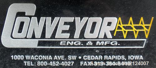 Used Conveyor Engineering Screw Conveyor, stainless steel. 9" Diameter x 232" long x 4-1/2" pitch 304 stainless steel screw, 10" wide x 10" deep 316 stainless steel trough with (2) 301 stainless stee...