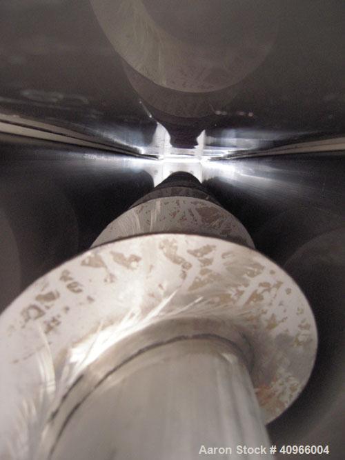 Used Inclined Screw Conveyor, 304 Stainless Steel. 6" diameter x 108" long x 3" pitch screw. (2) 7" end feeds, 7" end bottom outlet. Bolt on top cover. Driven by a 1 1/2 HP, 3/60/230/460 Volt, 1740 R...