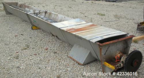Used Stainless Steel Ribbon Type Screw Conveyor