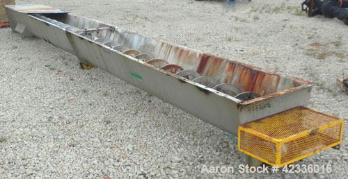 Used Stainless Steel Ribbon Type Screw Conveyor
