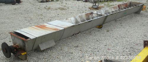 Used Stainless Steel Ribbon Type Screw Conveyor
