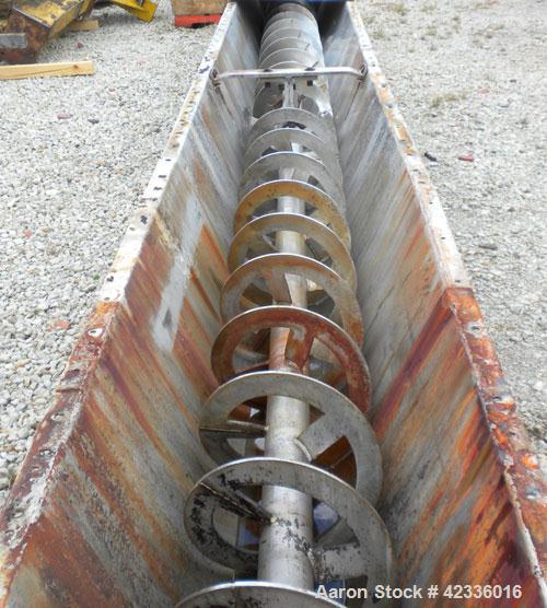 Used Stainless Steel Ribbon Type Screw Conveyor