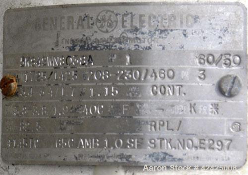 Used Conveying Engineering Screw Conveyor, 304 Stainless Steel. 9'' Diameter x 60'' long x 5'' pitch screw, 10'' wide x 10'' deep trough with a 2 piece cover. 8'' End bottom outlet. Driven by a 1 hp,...
