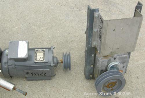 Used USED: Dalex Screw Conveyor, 304 stainless steel.9" diameter screw x approximately 74 1/2" long x 4" pitch.Tubular trough 10" diameter.Driven by a 1 1/2 hp, 3/60/230/460 volt, 1750 rpm XP motor t...
