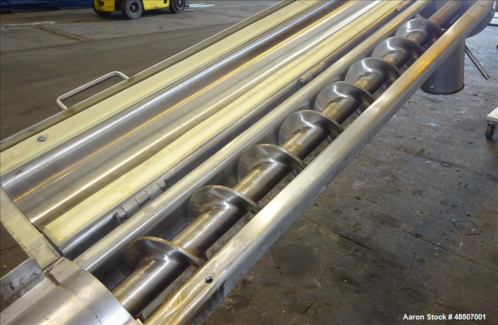 Used S. Howes Screw Conveyor, Model 4SC10, 304 Stainless Steel.