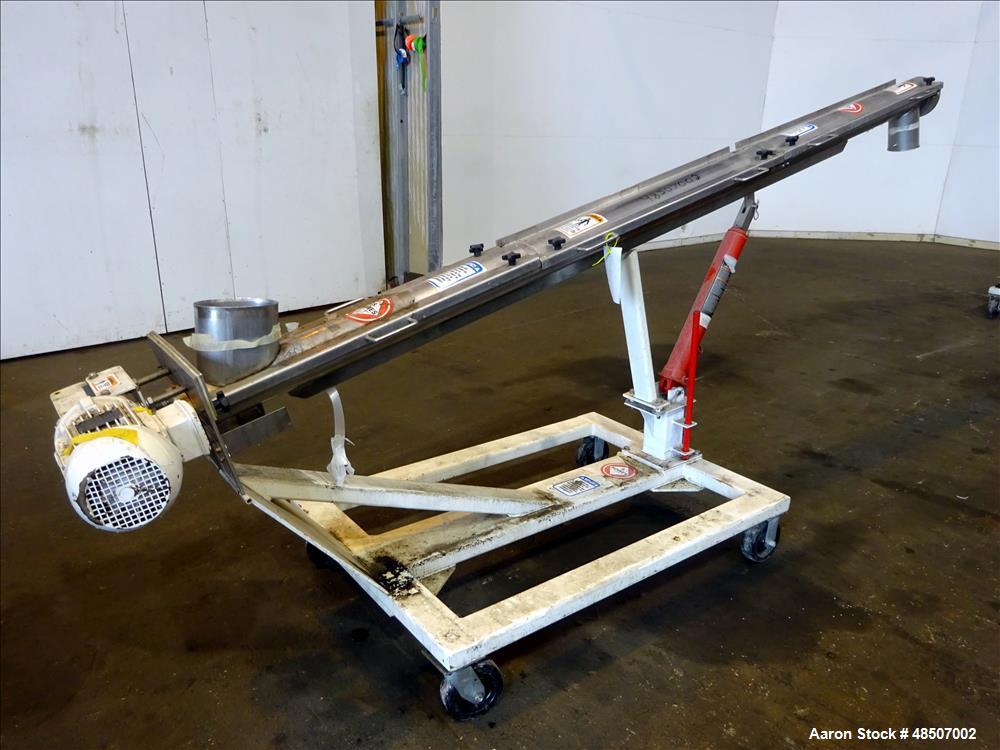 Used S. Howes Screw Conveyor, Model 4SC10, 304 Stainless steel.