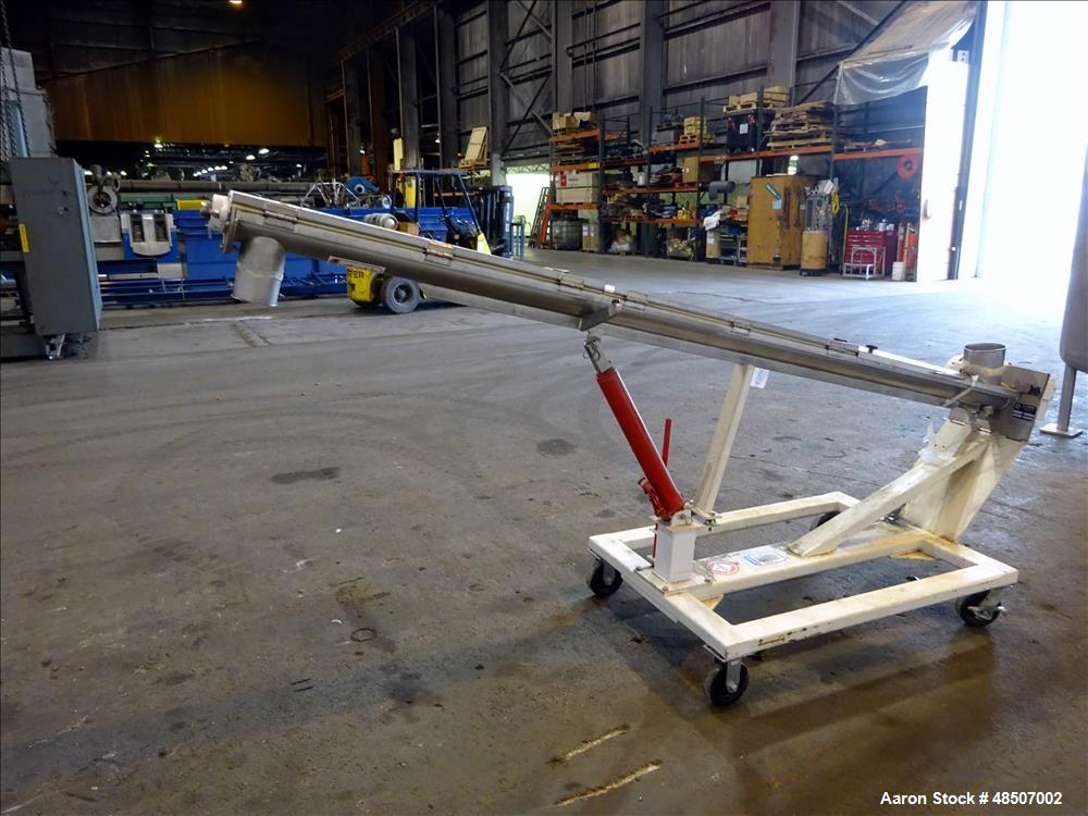 Used S. Howes Screw Conveyor, Model 4SC10, 304 Stainless steel.