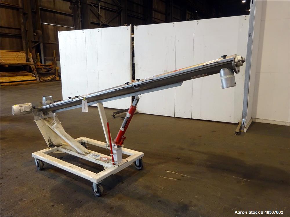 Used S. Howes Screw Conveyor, Model 4SC10, 304 Stainless steel.