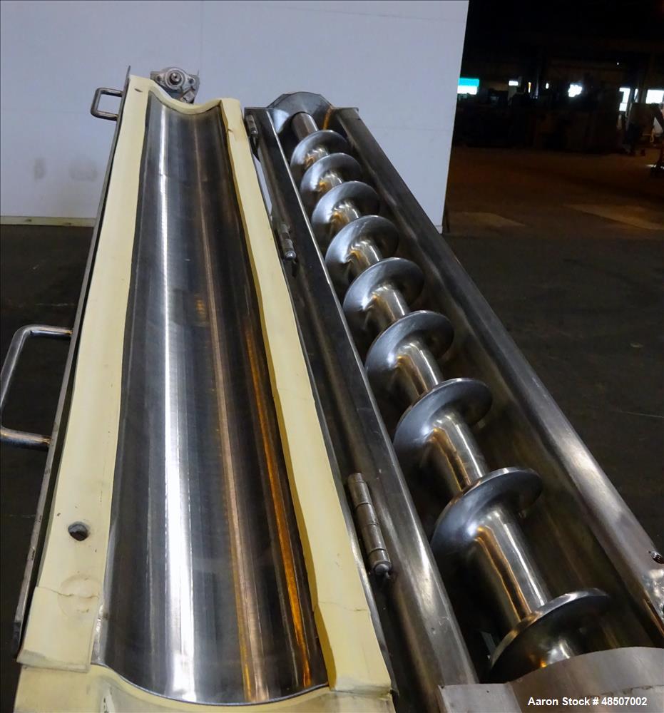 Used S. Howes Screw Conveyor, Model 4SC10, 304 Stainless steel.