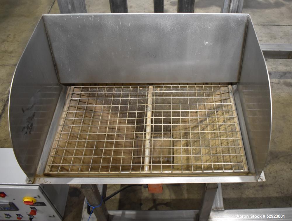 Used SpiroFlow Aeroflow Aero Mechanical Conveyor, 316 Stainless Steel. Approximate 3" diameter tube. Continuous wire rope with polyurethane spaced discs. Driven by a 2hp, 3/60/208-230/460 volt, 1740 ...