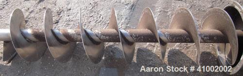 Used- Stainless Steel Starr Vertical Screw Conveyor,
