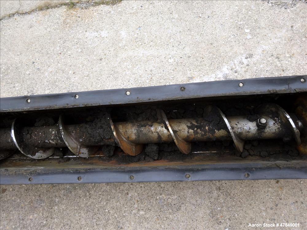 Used Thomas Conveyor Company Screw Conveyor, 304 Stainless Steel, Horizontal.