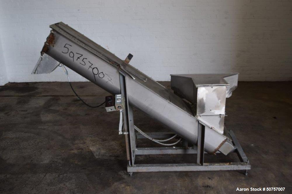 Used Inclined Screw Conveyor 304 Stainless Stee