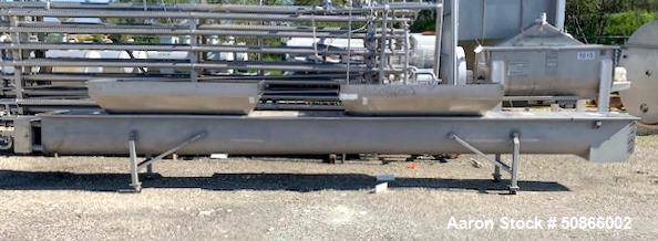 Used- Screw Conveyor, Stainless Steel.