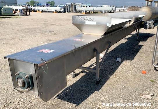 Used Screw Conveyor, Stainless Steel.